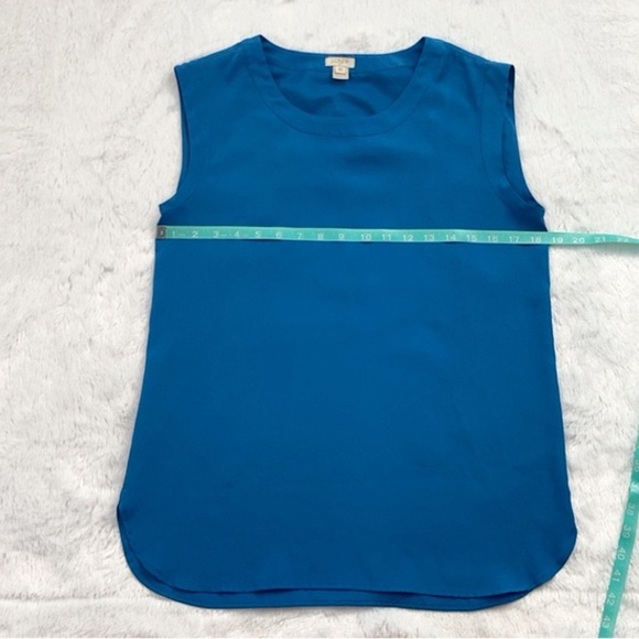Like New J. Crew Blue Tank Top, size xs - Picture 2 of 6